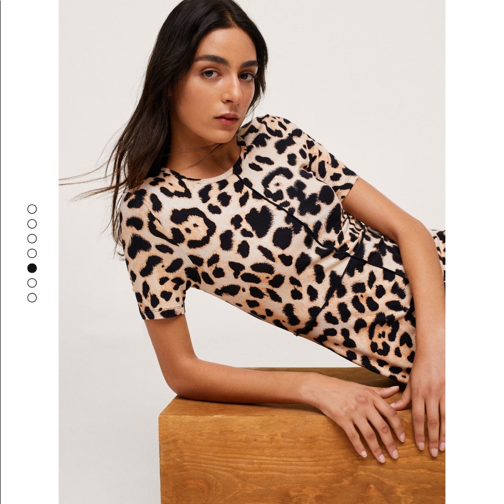 Mango midi leopard dress - Picture 7 of 8